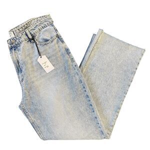 NEW: Twelve by ontwelfth Jeans Light Wash Raw Hem Cropped Steet Style Women's 29